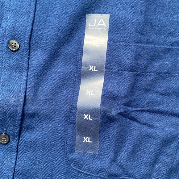 NWT John Ashford royal blue button down. Size XL. - Picture 7 of 10